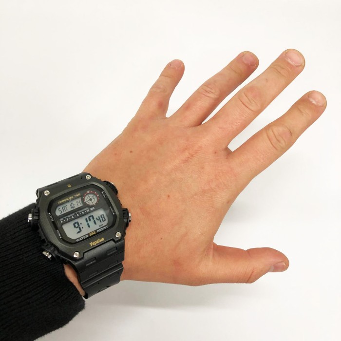 Наручний годинник на подарунок військовому SKMEI 6212/2126BKWT, Чоловічий годинник для риболовлі JE-19