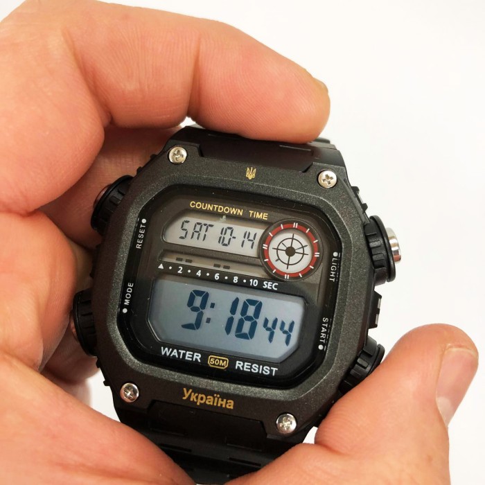Наручний годинник на подарунок військовому SKMEI 6212/2126BKWT, Чоловічий годинник для риболовлі JE-19