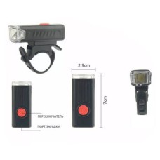 Велосипедний ліхтар waterproof LY-21, Водонепроникний велоліхтар, Фара велосипедна передня YM-12