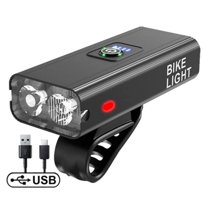 Ліхтар з велокріпленням і вбудованим акумулятором BK-04Pro, Фара велосипедна передня UC-81