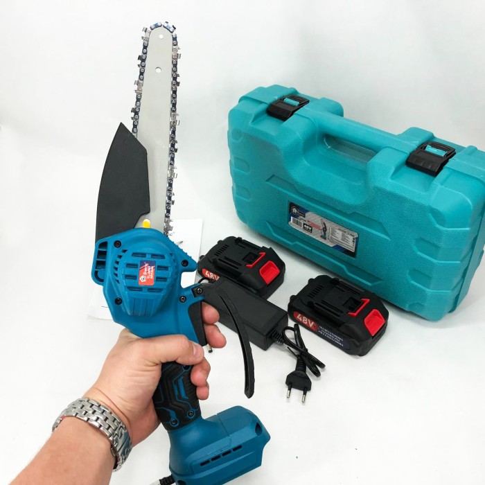 Електро пила на акумуляторі Domotec 8"(20см) 48 В, Акумуляторна ланцюгова пила хорошої якості BT-63