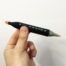 Маркери для скетчів з подвійними кінцями Touch 48 шт, Набір кольорових JT-486 маркерів фломастерів