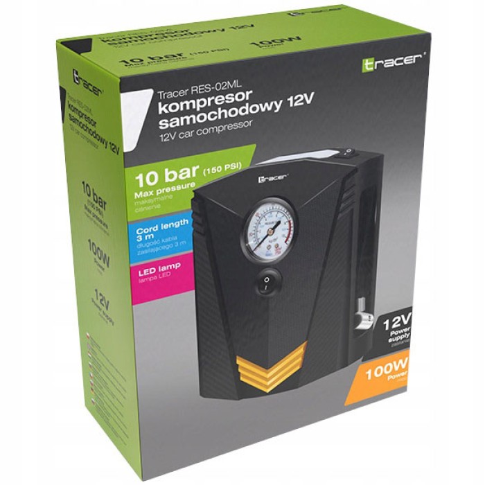 Компресор для підкачки коліс, Портативний повітряний насос для авто, Компресор автомобільний VQ-40