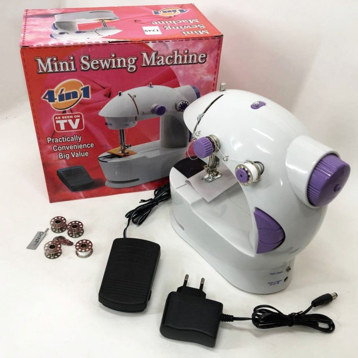 Портативна міні-машинка для ручного шиття Digital, Швейна машинка 4 в 1, Ручна міні машинка для шиття PJ-19