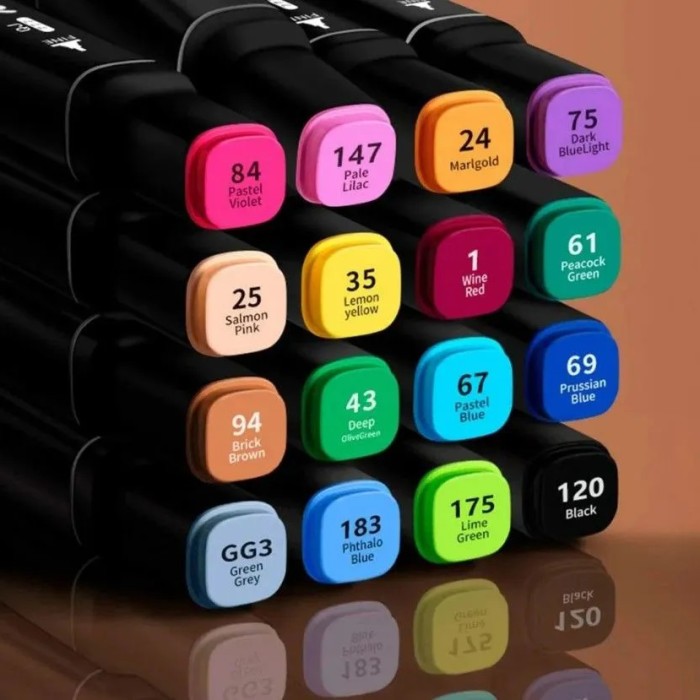 Маркери для дітей 36 шт, Маркери для малювання, Набір маркерів Sketchmarker, Набір маркерів в чохлі CO-84