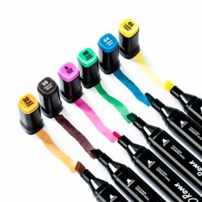 Професійний набір двосторонніх скетч маркерів 36, Маркери спиртові, Якісні двосторонні спиртові маркери HX-76