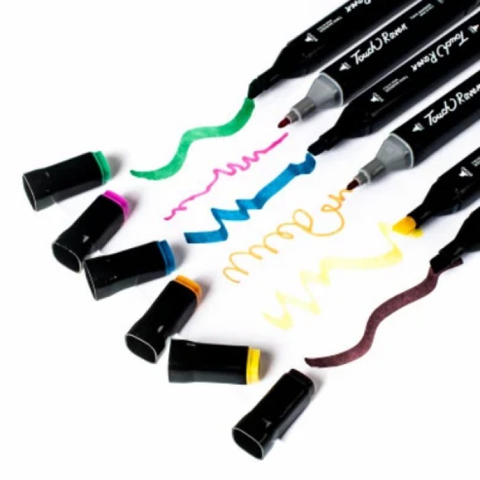 Професійний набір двосторонніх скетч маркерів 36, Маркери спиртові, Якісні двосторонні спиртові маркери HX-76