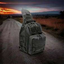 Плечова чоловіча містка сумка, Чоловіча вулична сумка через плече Тактична на груди JZ-74