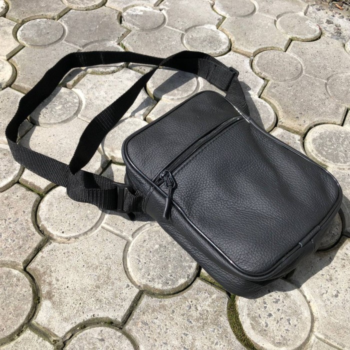 Сумка чоловіча чорна вертикальна щоденна, Сумка через плече, Сумка-месенджер для роботи RA-70