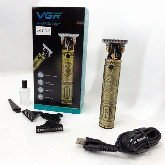 Багатофункціональна акумуляторна машинка для стрижки VGR V-085, Машинка для стрижки FM-378 волосся професійна