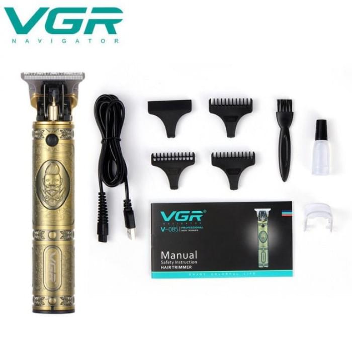 Професійний тример з насадками VGR V-085, Багатофункціональна акумуляторна машинка DC-171 для стрижки