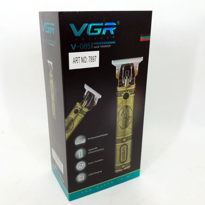 Машинка для стрижки бороді VGR, Професійна бритва-машинка для стрижки волосся, Тример бездротовий GI-25