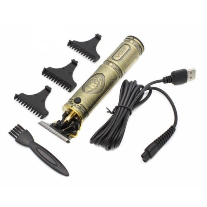 Машинка для стрижки бороді VGR, Професійна бритва-машинка для стрижки волосся, Тример бездротовий GI-25