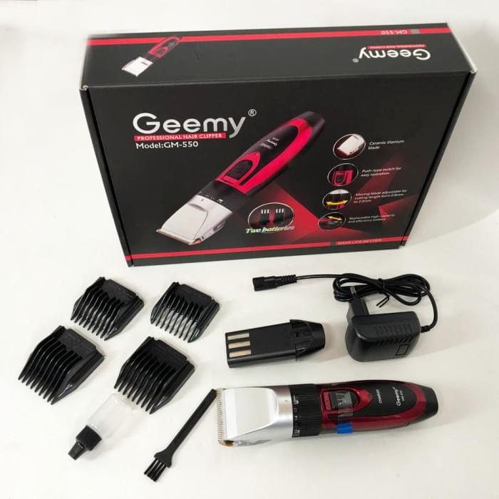 Підстригальна машинка GEMEI GM-550, Електрична машинка для стрижки, Стильна машинка KM-360 для стрижки