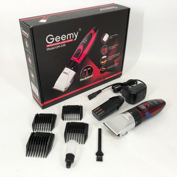 Бритва тример для бороди GEMEI GM-550, Перукарська машинка для бороди бездротова, Тример EH-439 для скронь