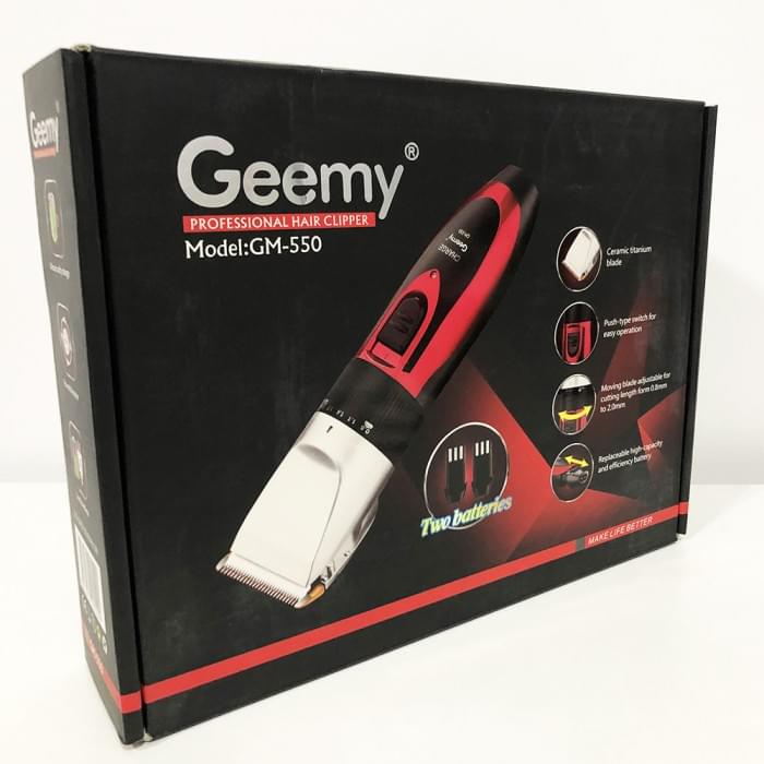 Чоловічий набір для стрижки волосся акумуляторний GEMEI GM-550, Тример для тіла EU-941 чоловічий топ