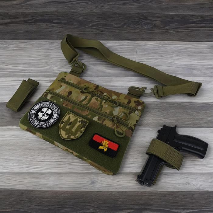 Чоловіча тактична армійська нагрудна сумка, Сумка через плече з WD-603 військової тканини