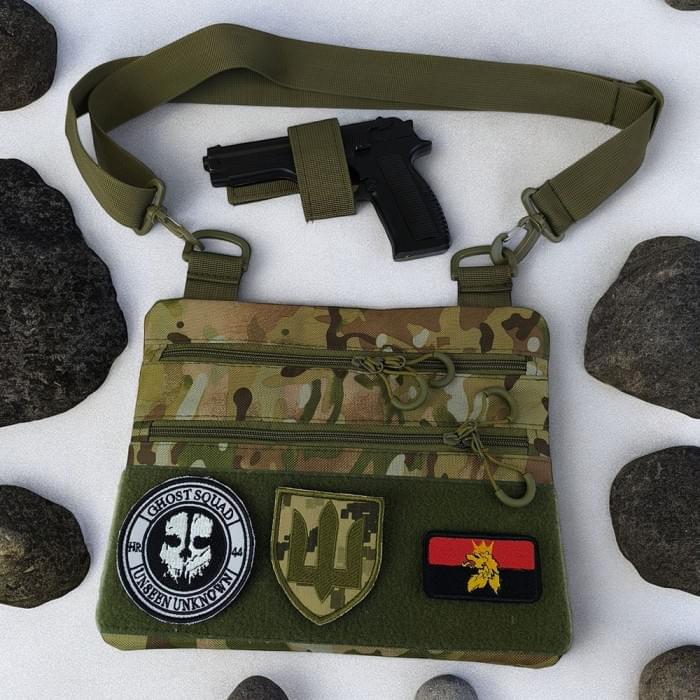 Чоловіча тактична армійська нагрудна сумка, Сумка через плече з WD-603 військової тканини