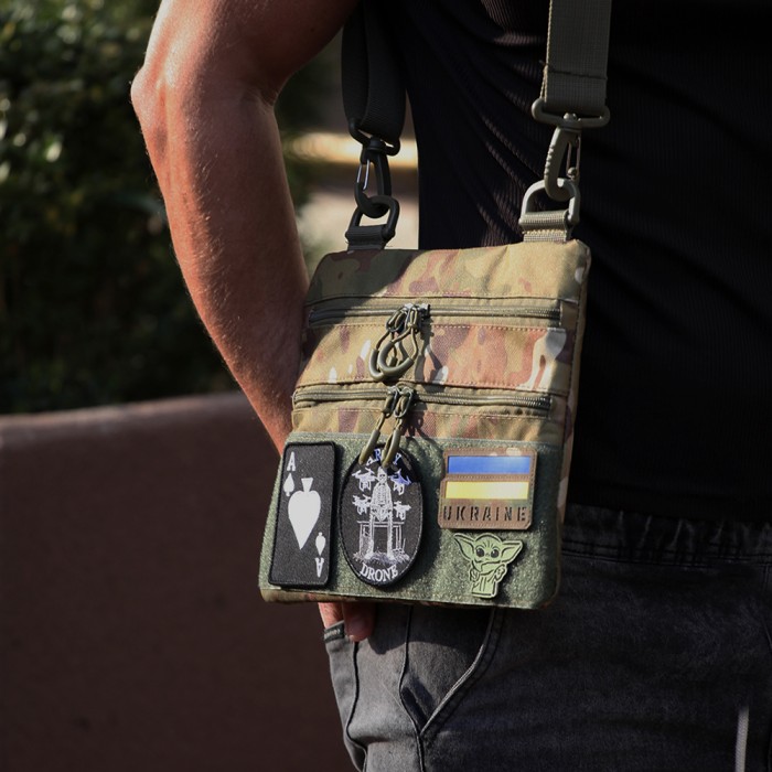 Чоловіча сумка кроссбоді, Тактична армійська сумка через плече Плечова чоловіча містка XQ-67