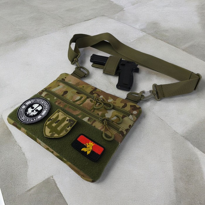 Чоловіча сумка кроссбоді, Тактична армійська сумка через плече Плечова чоловіча містка XQ-67