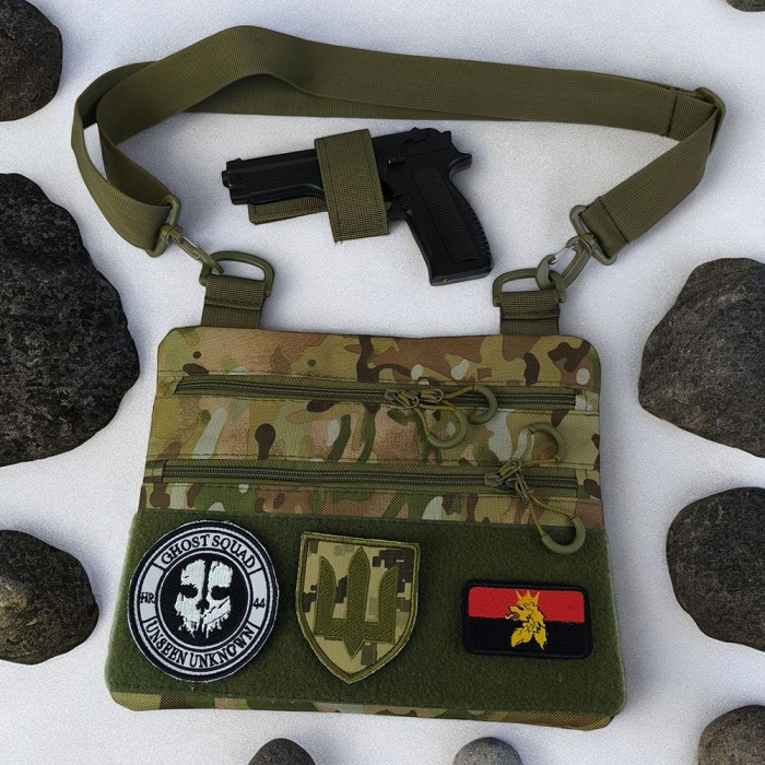 Чоловіча сумка рюкзак слінг, Чоловіча сумка тактична з кордури, Тактичний месенджер LB-33