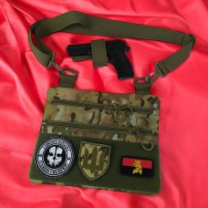 Практична чоловіча сумка слінг, Нагрудна сумка бананка містка, Тактична нагрудна сумка HU-979 для чоловіків
