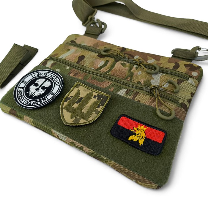 Сумка пояс плече чоловіча тактична, Сумки чоловічі тактичні, Чоловіча брезентова сумка через плече LY-90