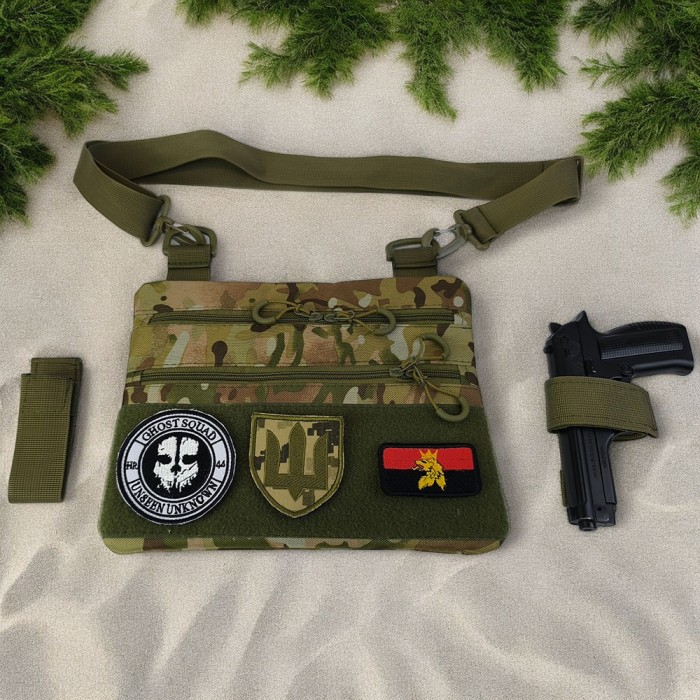 Сумка нагрудна тактична, Сумка кобура наплічна Чоловіча тактична барсетка через плече GL-54