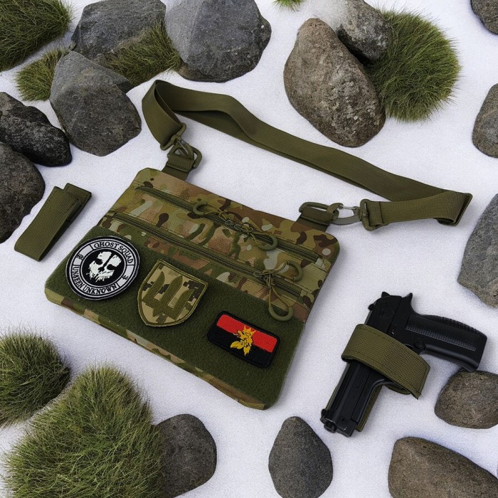 Сумка нагрудна тактична, Сумка кобура наплічна Чоловіча тактична барсетка через плече GL-54