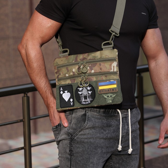 Сумка нагрудна тактична, Сумка кобура наплічна Чоловіча тактична барсетка через плече GL-54