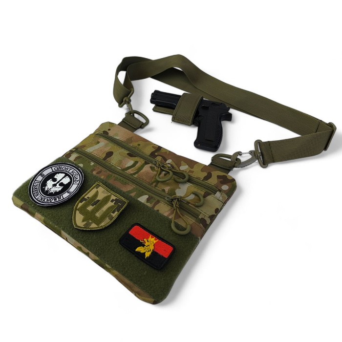 Сумка нагрудна тактична, Сумка кобура наплічна Чоловіча тактична барсетка через плече GL-54