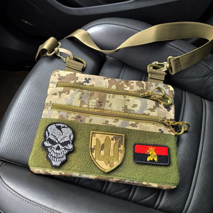 Сумка у військовому стилі на плечі, Сумка для активного способу життя Нагрудна бананка містка GO-49