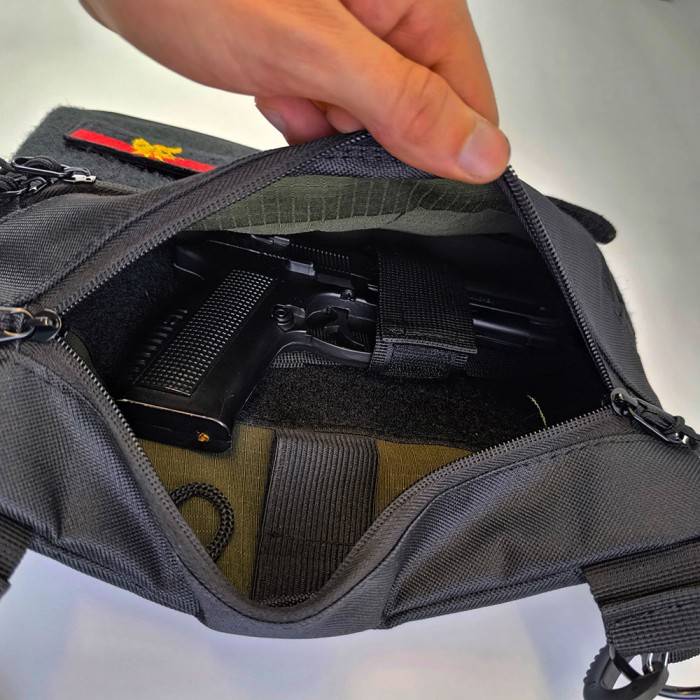 Тактичний месенджер, Чоловіча сумка кроссбоді, Чоловіча тактична сумка барсетка кобура наплічна QG-75