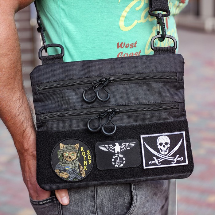 Тактичний месенджер, Чоловіча сумка кроссбоді, Чоловіча тактична сумка барсетка кобура наплічна QG-75