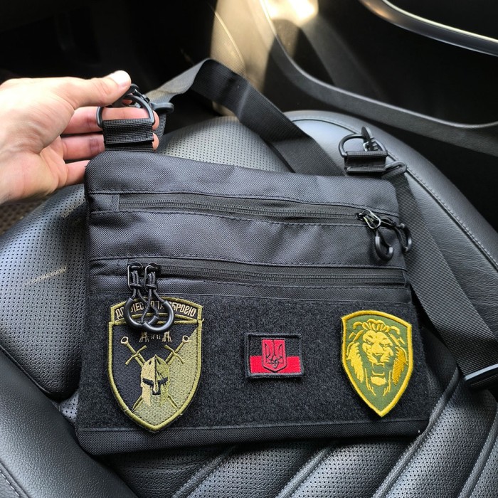 Чоловіча сумка кроссбоді, Тактична сумка на груди, Сумка тактична для документів кобура наплічна EU-64