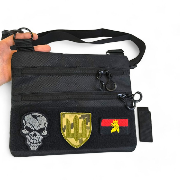 Чоловіча сумка кроссбоді, Тактична сумка на груди, Сумка тактична для документів кобура наплічна EU-64