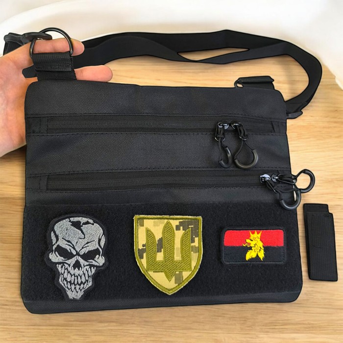 Чоловіча сумка кроссбоді, Тактична сумка на груди, Сумка тактична для документів кобура наплічна EU-64