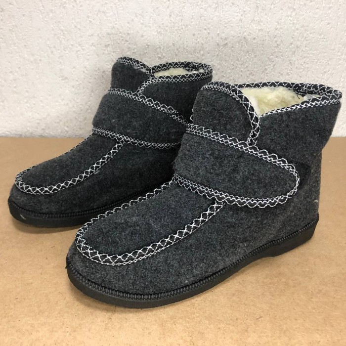 Уггі жіночі 38р, Бурки бабуші жіночі повсть, Жіночі дутики водонепроникні чорні зимові калоші ZF-17