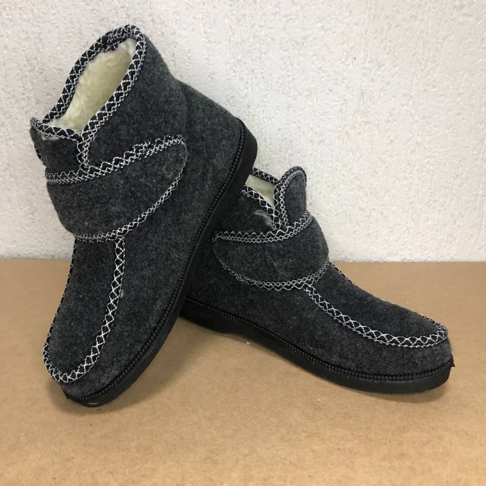 Уггі жіночі 38р, Бурки бабуші жіночі повсть, Жіночі дутики водонепроникні чорні зимові калоші ZF-17