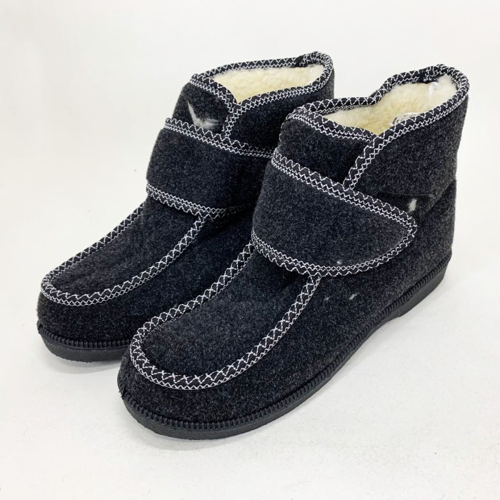 Уггі жіночі 38р, Бурки бабуші жіночі повсть, Жіночі дутики водонепроникні чорні зимові калоші ZF-17