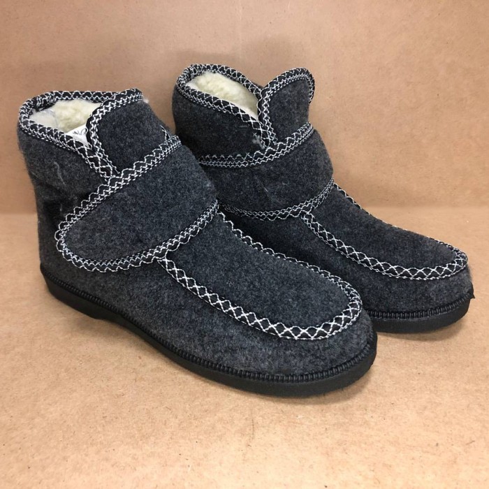 Вовняні валянки жіночі 38р, Зимові бурки жіночі, Жіночі зимові стьобані черевики калоші піна NT-28