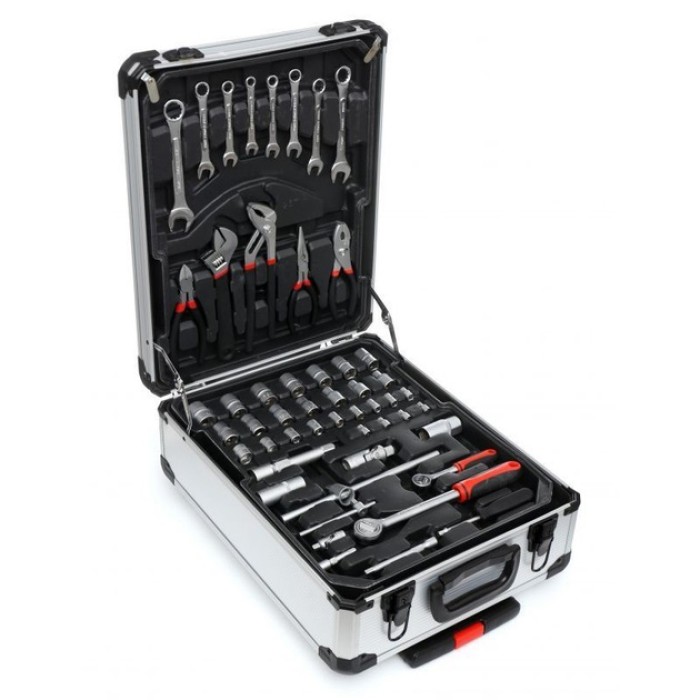 Професійний набір інструментів Tools Set KRAFFTEC у валізі з тріскачкою із SW-243 408 предметів Професійний набір інструментів Tools Set KRAFFTEC у валізі з тріскачкою із SW-243 408 предметів