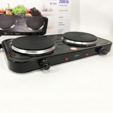 Компактна побутова електроплита Suntera DP-1925 черная, Потужна електроплита для дому ZM-80