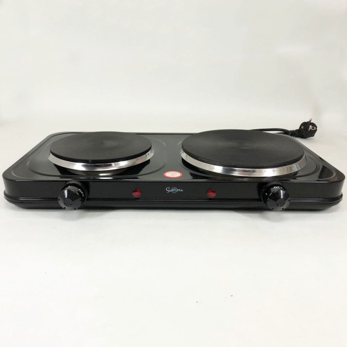 Електронні кухонні плити побутові настільні Suntera DP-1935B 2500 w, Кухонна плита для маленької кухні WD-94