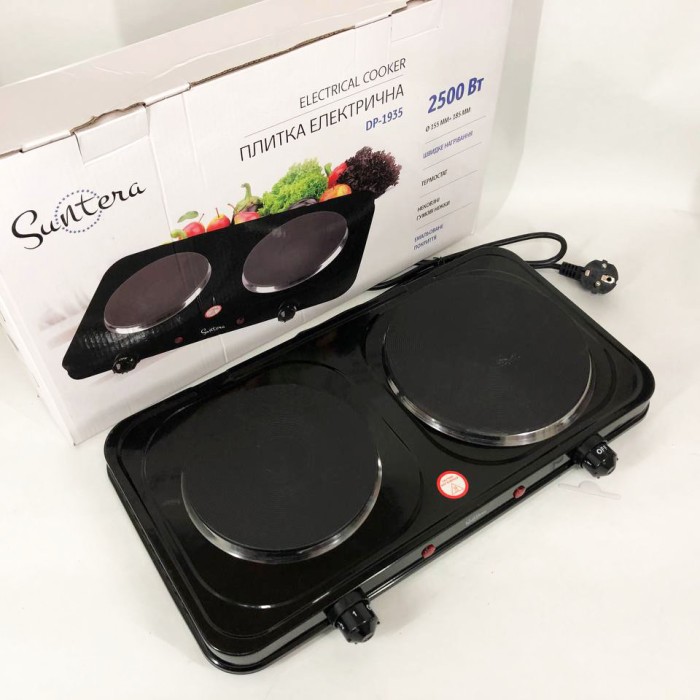Електроплита настільна побутова Suntera DP-1935B 2500 w, Плита для приготування страв MC-21