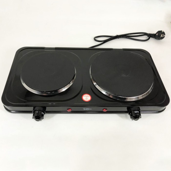 Електроплита настільна побутова Suntera DP-1935B 2500 w, Плита для приготування страв MC-21