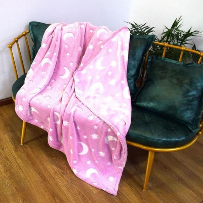 Ковдра BLANKET що світиться в темряві Blanket kids Magic Star 150х100 см, Покривало дитяче OV-867 що світяться
