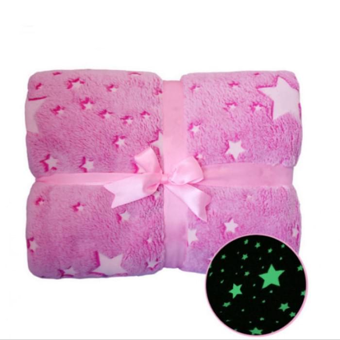 Ковдра BLANKET що світиться в темряві Blanket kids Magic Star 150х100 см, Покривало дитяче OV-867 що світяться