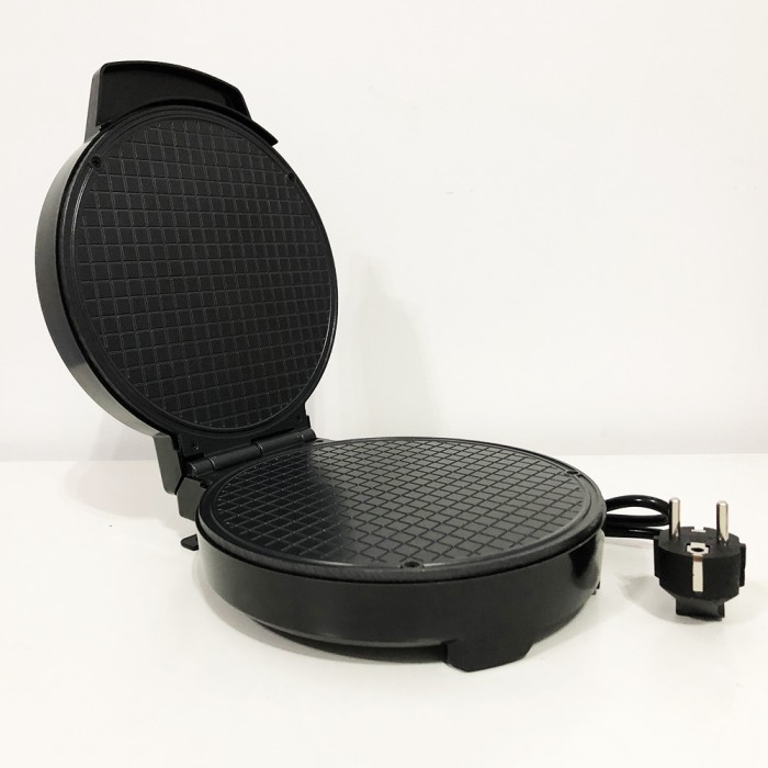 Вафельниця кругла з антипригарним покриттям DOMOTEC MS-7710 1000 Вт, Вафельниця для м'яких вафель WL-34