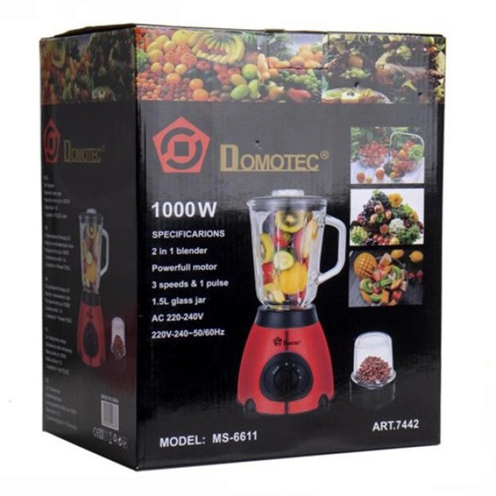 Мощный профессиональный блендер DOMOTEC, Для дитячого харчування блендер Подрібнювач для овочів EI-72